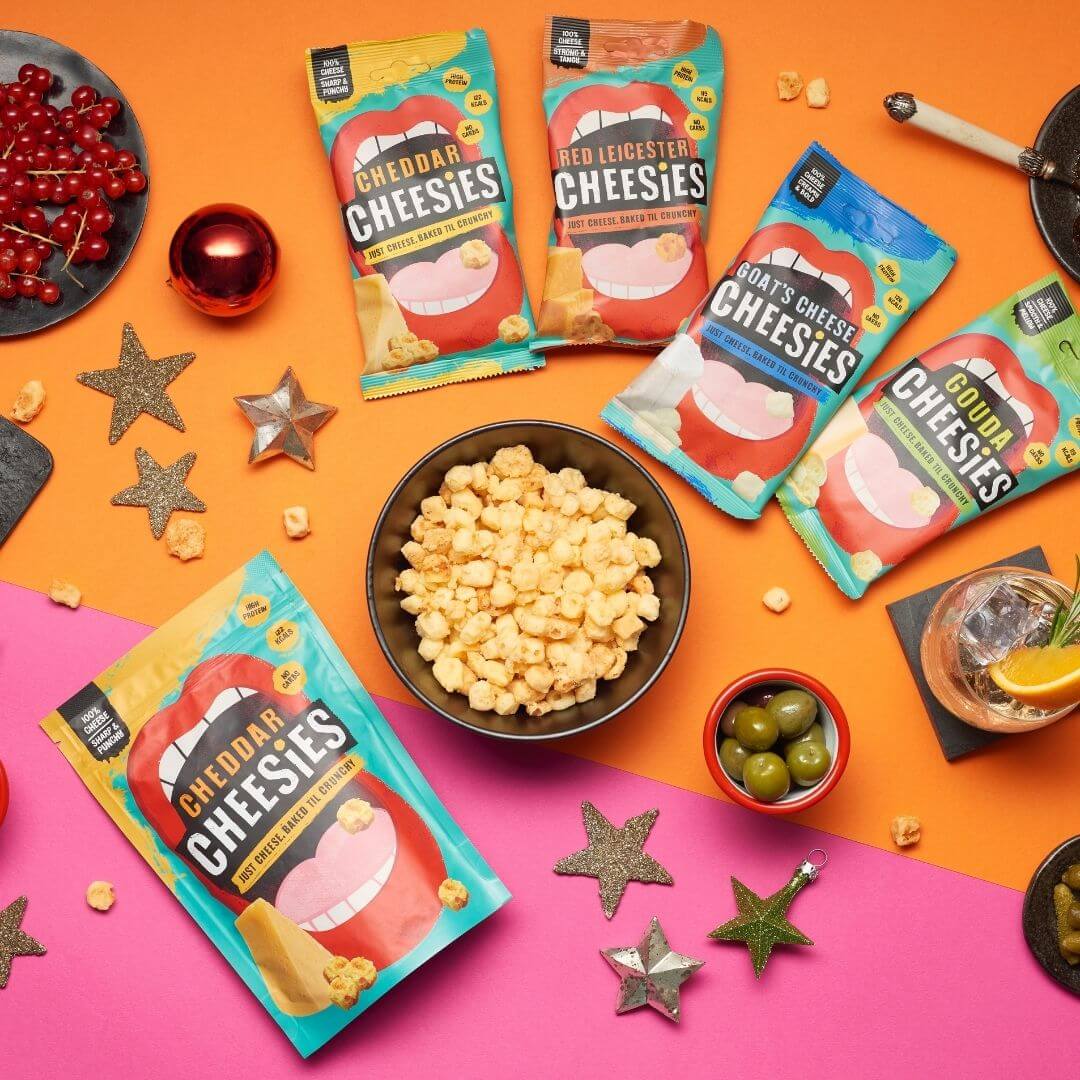 Cheezy Package Cheesies Variety Pack - Crunchy Baked Cheese
