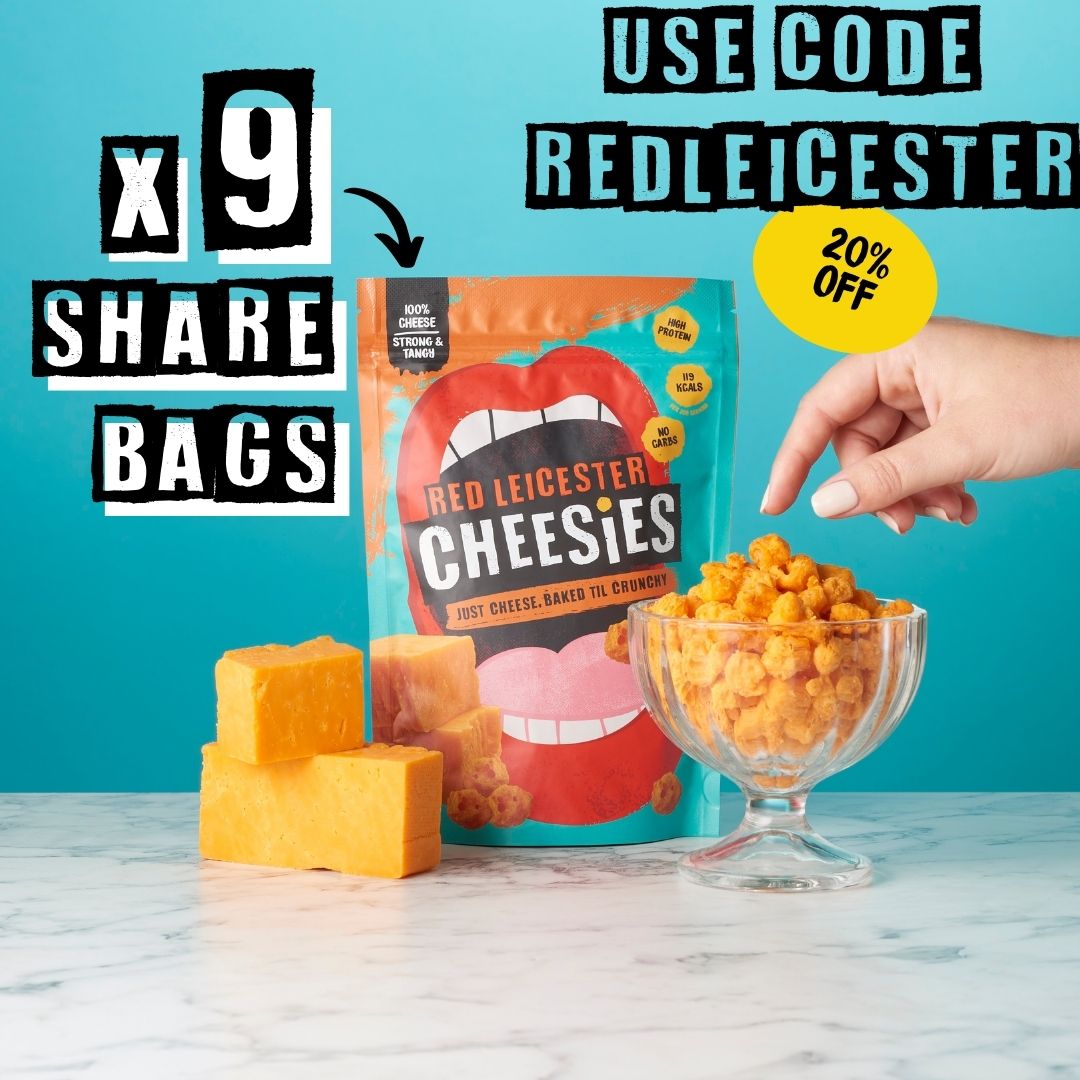 Chease Red Red Leicester Cheesies | Crunchy Baked Cheese Snacks